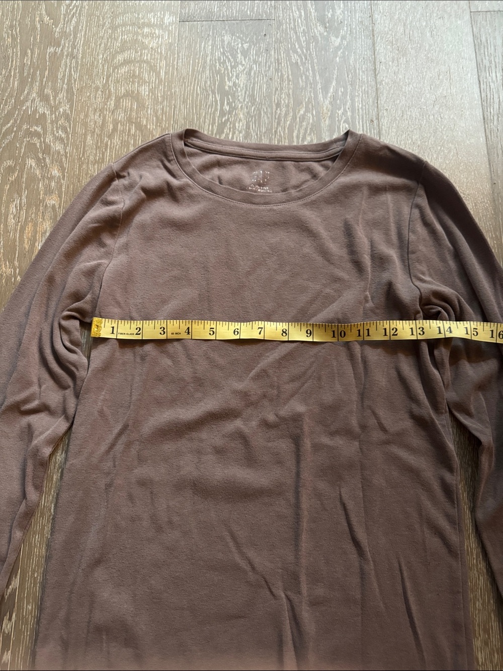 GAP Men's Long-Sleeve Crew Neck Shirt — Brown - Picture 3 of 3